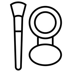 Outline Makeup icon