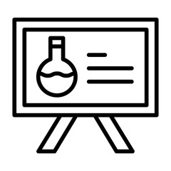 Outline Test Tube Training icon