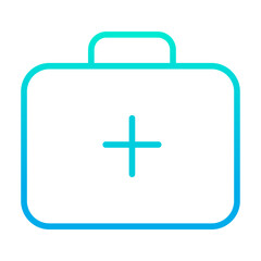Outline gradient Medical Kit icon