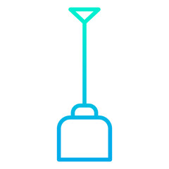 Outline gradient Shovel icon