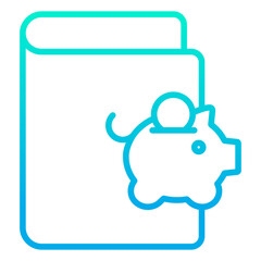 Outline gradient Lab Book icon