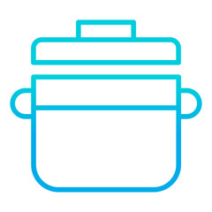 Outline gradient Cooker icon