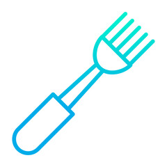 Outline gradient Fork icon