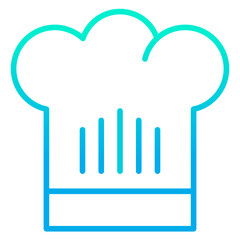 Outline gradient Toque icon