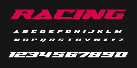 Racing lettering vector graphic apparel clothing prints eps svg png. Typography Fonts graphics designs posters stickers. Download it Now in high resolution format and print it in any size