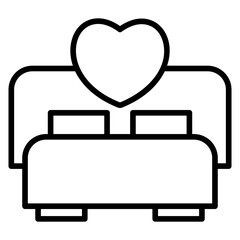 Outline Medicine Bed icon