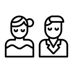 Outline Couple icon