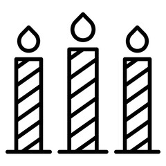 Outline Candles icon
