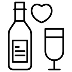 Outline Wine icon