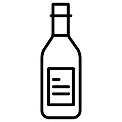 Outline Wine bottle icon