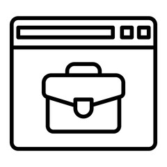 Outline Business Online Profile icon