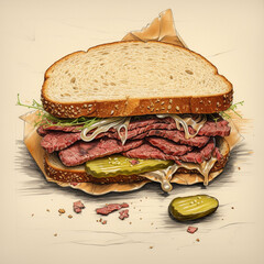 Pastrami Sandwich