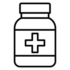 Outline Drug pill Box icon