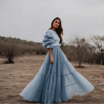 glamourous tull skirt pastel colored