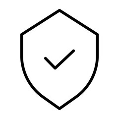 Outline Shield Check icon
