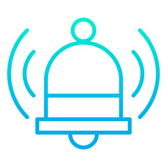 Outline gradient Notification bell icon