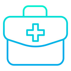 Obraz premium Outline gradient Aid icon