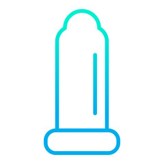 Outline gradient Condom icon