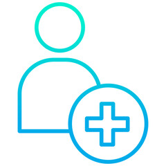 Outline gradient Doctor icon