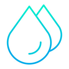 Outline gradient Drops icon