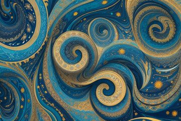 Soothing Splash Arts, Seamless Starry Night Patterns