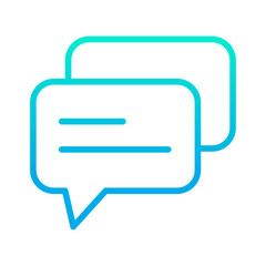 Outline gradient Chat icon