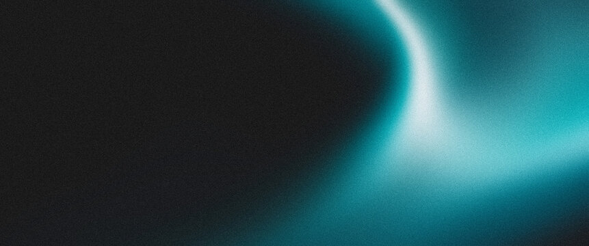 Abstract dark blue green white background teal black color grainy texture gradient web header banner design, copy space