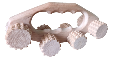 wooden massager, for self-massage