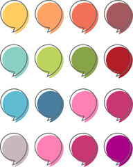 dialogue bubble icon, on a transparent background, PNG format