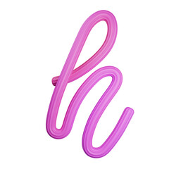 Obraz premium 3D Creamy Letter H