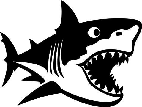 recommend clip art: Shark - High Quality Vector Logo - Vector illustration ideal for T-shirt graphic
