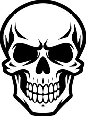 Skull - High Quality Vector Logo - Vector illustration ideal for T-shirt graphic