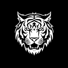 Fototapeta premium Tiger | Minimalist and Simple Silhouette - Vector illustration