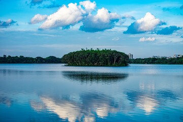 Fototapeta premium landscape with lake