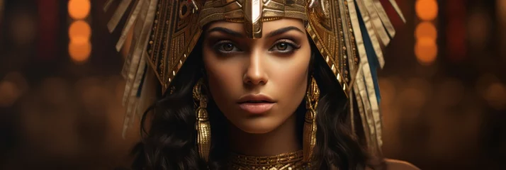 Foto op Plexiglas Portrait of the egyptian queen Cleopatra.generative ai  © Luke
