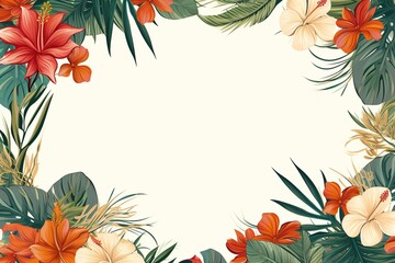 Floral Vector vintage Illustration Background with copy space