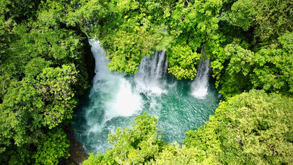 waterfall in the Jungle, Aerial view