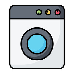 Consumer Electronics Colored Outline