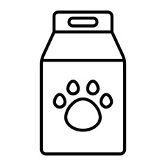 Pet Food Outline Icon