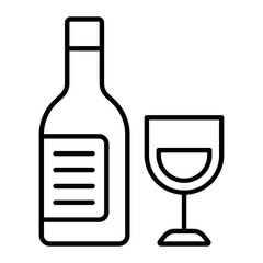 Alcohol Outline Icon
