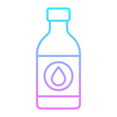 Milk Bottle Gradient Icon