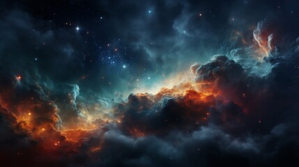 Fototapeta na wymiar Celestial Nebula Texture Background