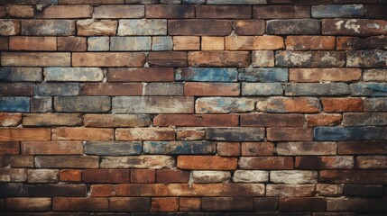 Cinnamon Brown Brick Wall Texture Background