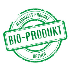 stempel gruen regionales Produkt Bio-Produkt Bremen