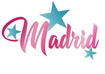 Madrid - ideal for websites, emails, presentations, greetings, banners, cards, books, t-shirt, sweatshirt, prints, mug, Sublimation, Cricut	
 - obrazy, fototapety, plakaty