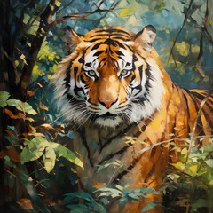 絶滅危惧種　トラ｜tiger Endangered species Generative AI