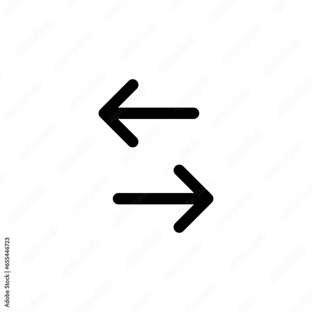 Aufkleber arrows data transfer icon, exchange arrow icons - swap icon with two arrows