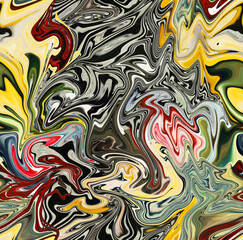 Seamless floral abstract pattern, colorful print, watercolor pattern.