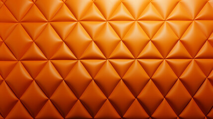 Textured Elegance: Quilted Orange Leather Detailing for Sophisticated Designs
