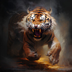 絶滅危惧種　トラ｜tiger Endangered species Generative AI